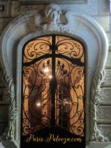 Paris Door at Night