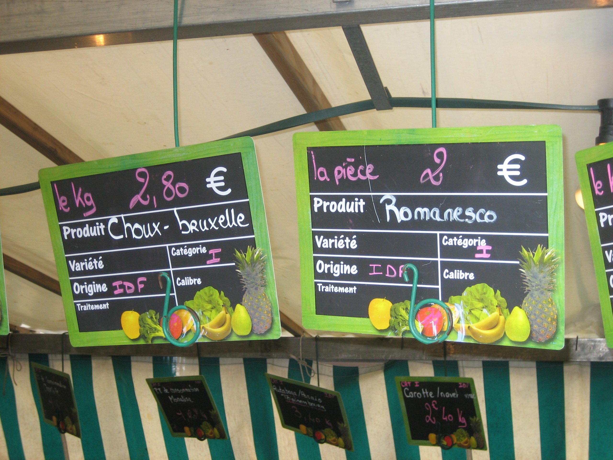marché sign