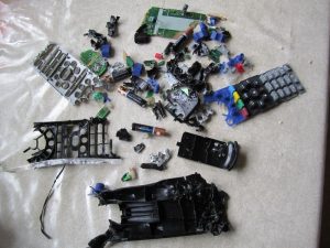 Chewed up remote controls