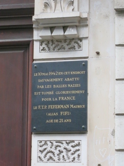 Fifi Memorial Plaque