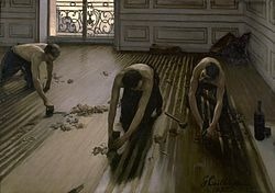 les Raboteurs by Caillebotte