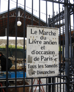 Book marche sign